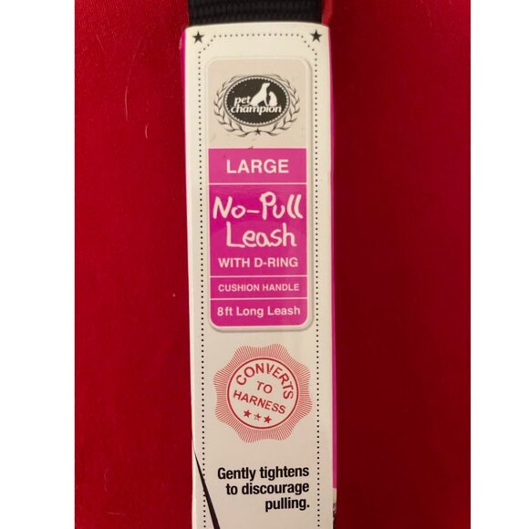 Dog Leash: 8-foot, Converts to Harness, Black - Picture 2 of 3